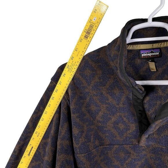 Patagonia Synchilla Mens M Aztec Snap Fleece Pullover Oversized Southwest Jacket - Picture 14 of 16